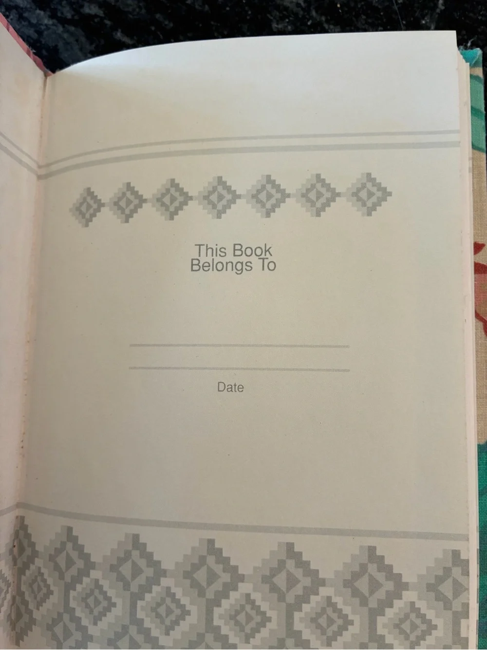 Vintage Markings by Thomas Nelson Floral Cloth Journal Cactus Flower